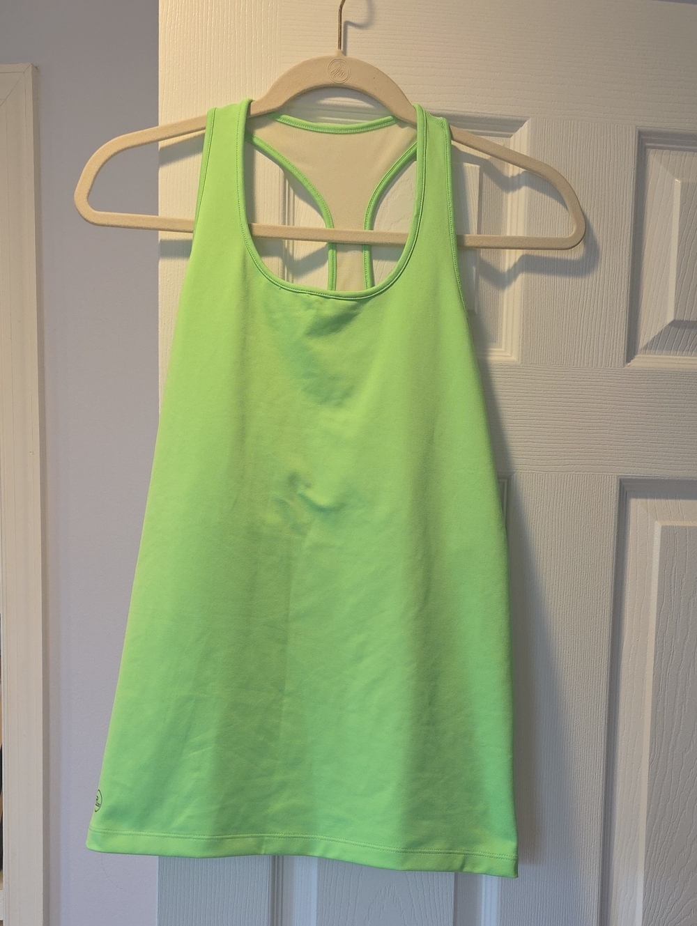 Ralph Lauren Neon Green Running Tank With White Inserts, Sz LARGE.